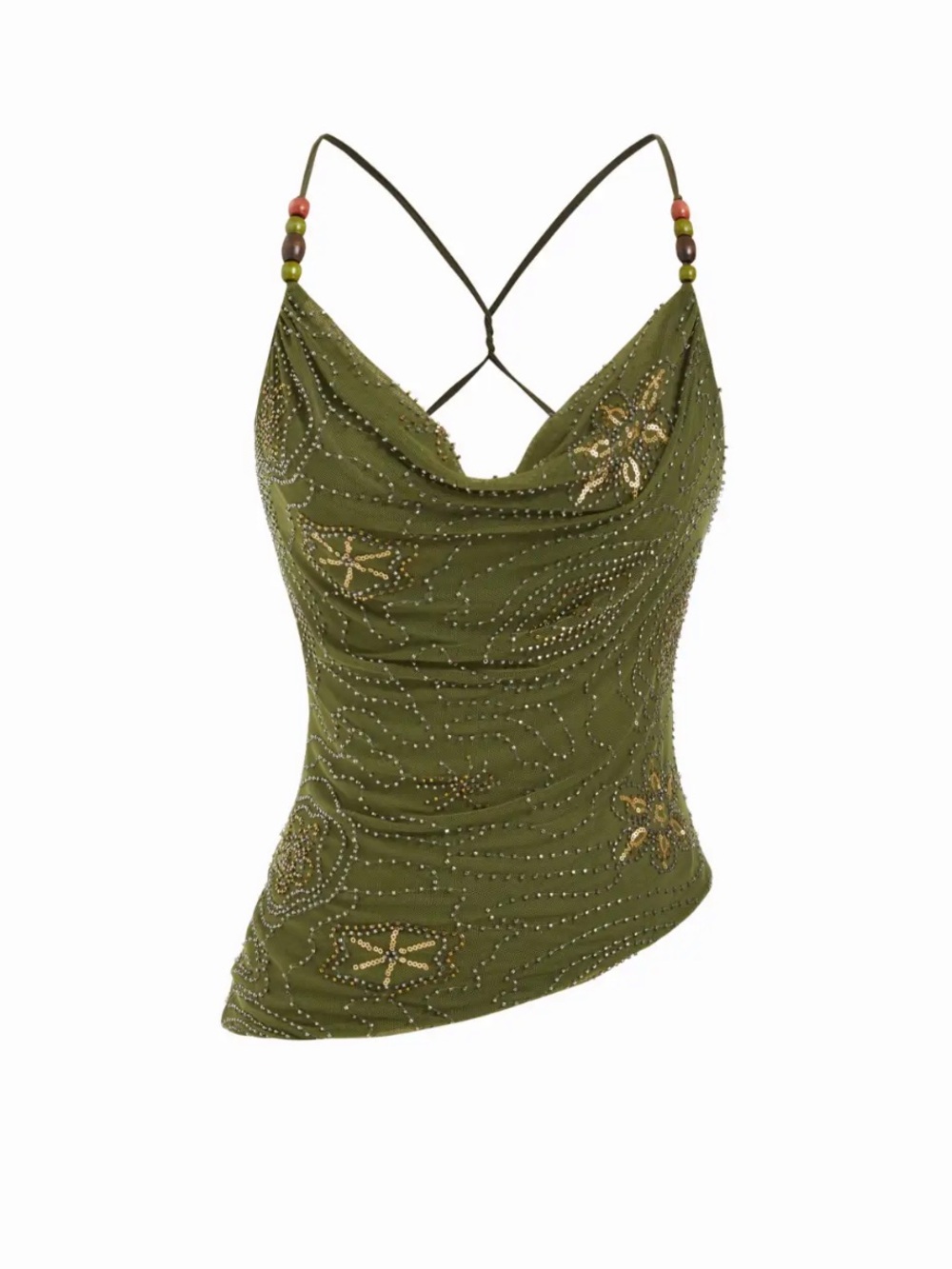 Olive Green Beaded CoOp Set